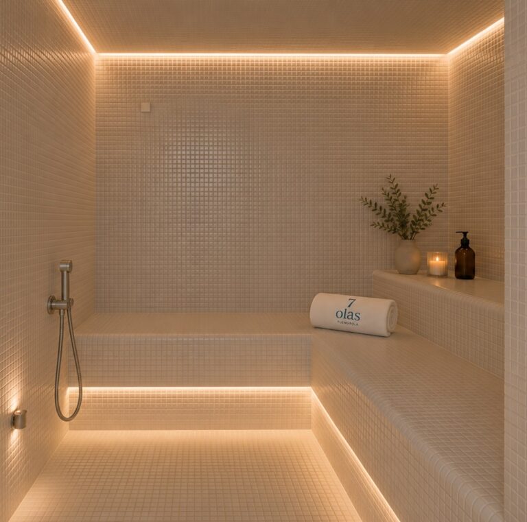 7 Olas Baño turco
