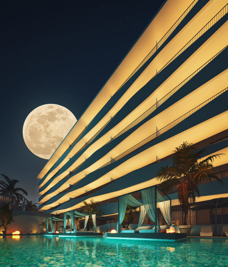 Picina noche luna