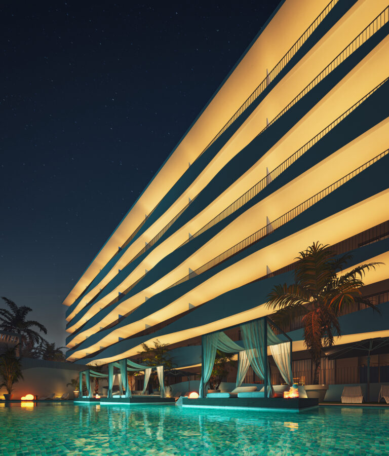Piscina noche